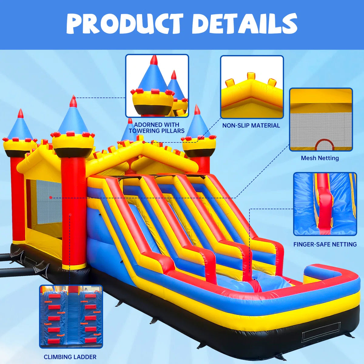 BIG WAVE - 15FT Royal Fortress Double Lane Combo - Pre Order Today!