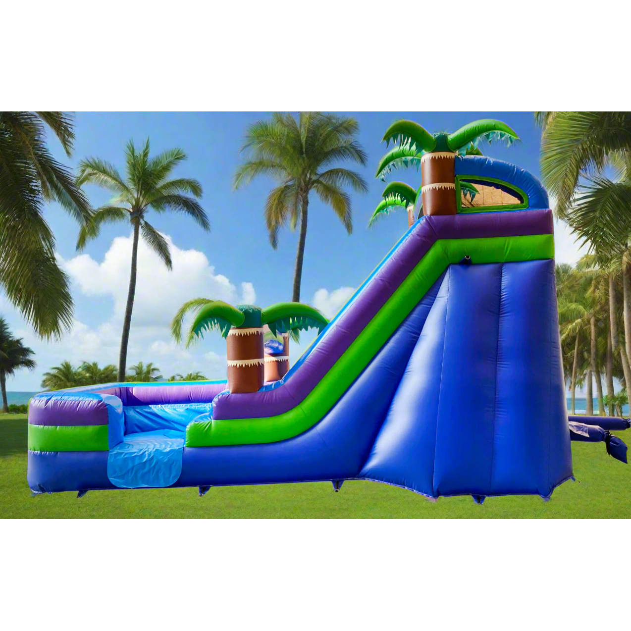 BIG WAVE - 13FT Purple Paradise Splash Water Slide